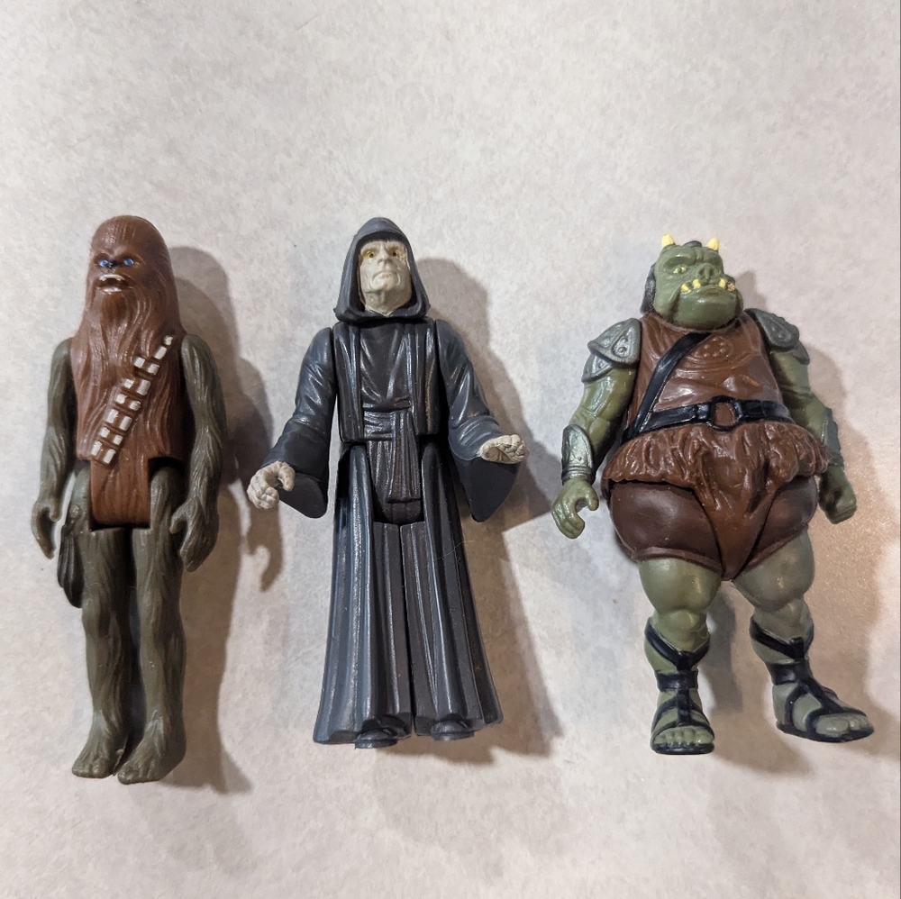 Vintage Kenner Star Wars Figure Lot Palpatine Chewbacca Gamorrean Guard Loose
